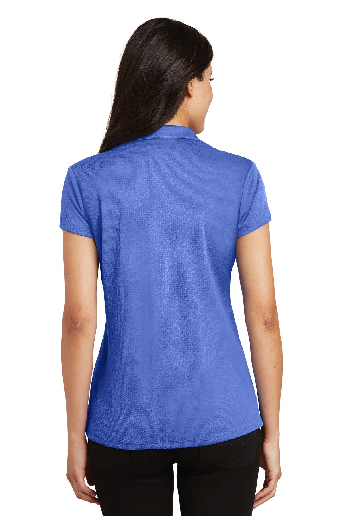 True Royal Hth Port Authority Women's Trace Heather Polo. L576