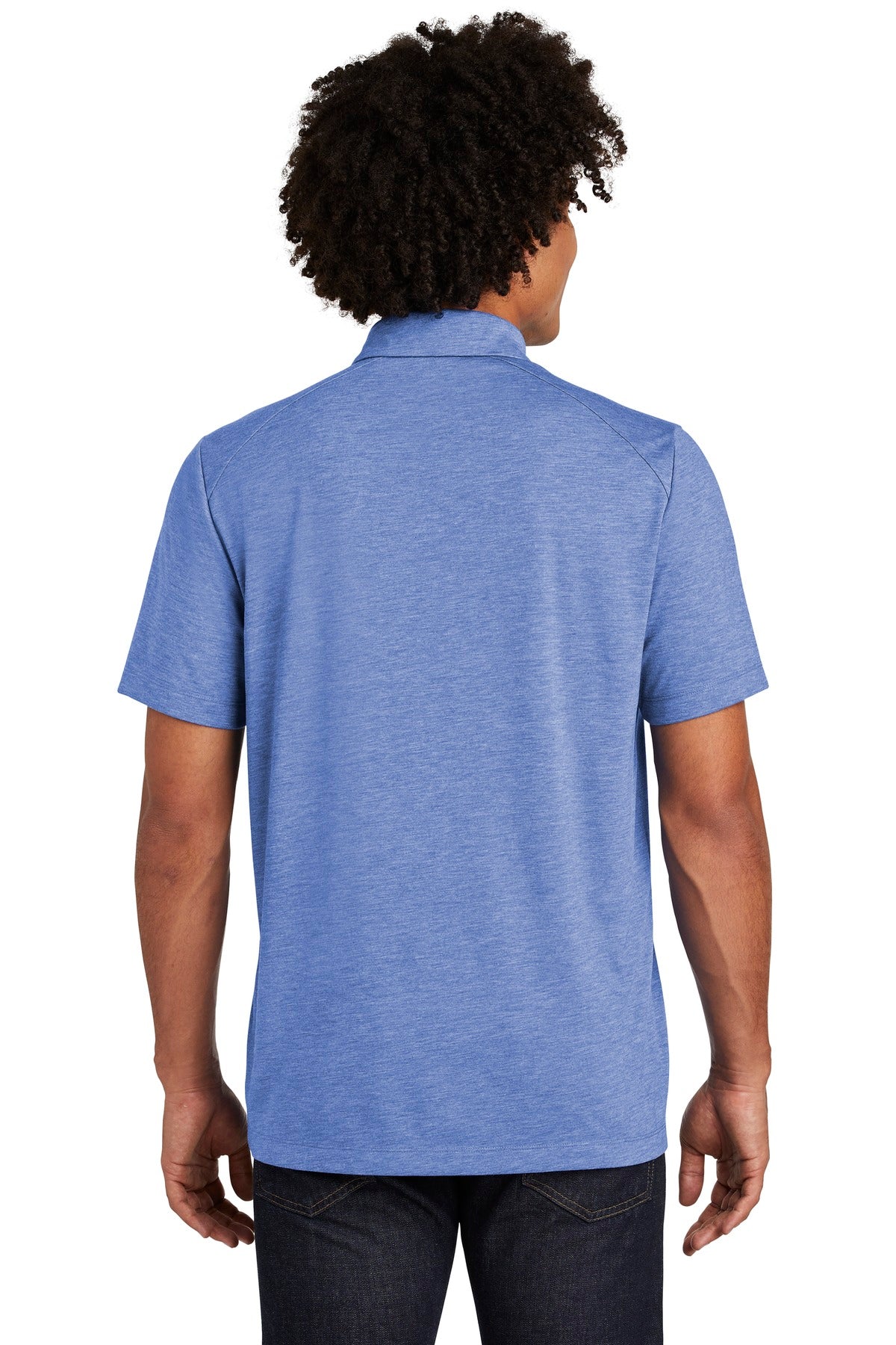True Royal Hth Sport-Tek PosiCharge Tri-Blend Wicking Polo. ST405