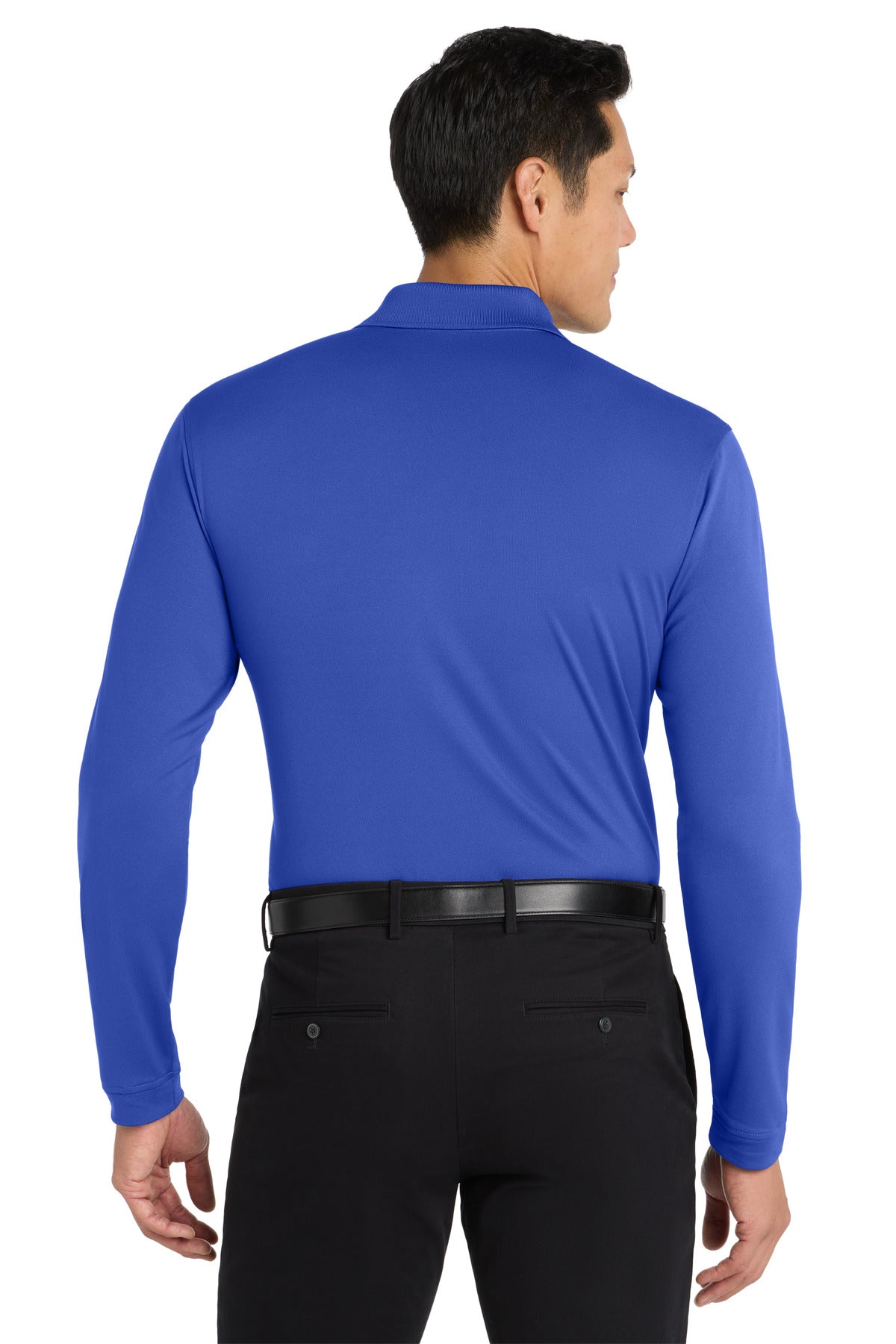 True Royal Port Authority Dry Zone UV Micro-Mesh Long Sleeve Polo K110LS