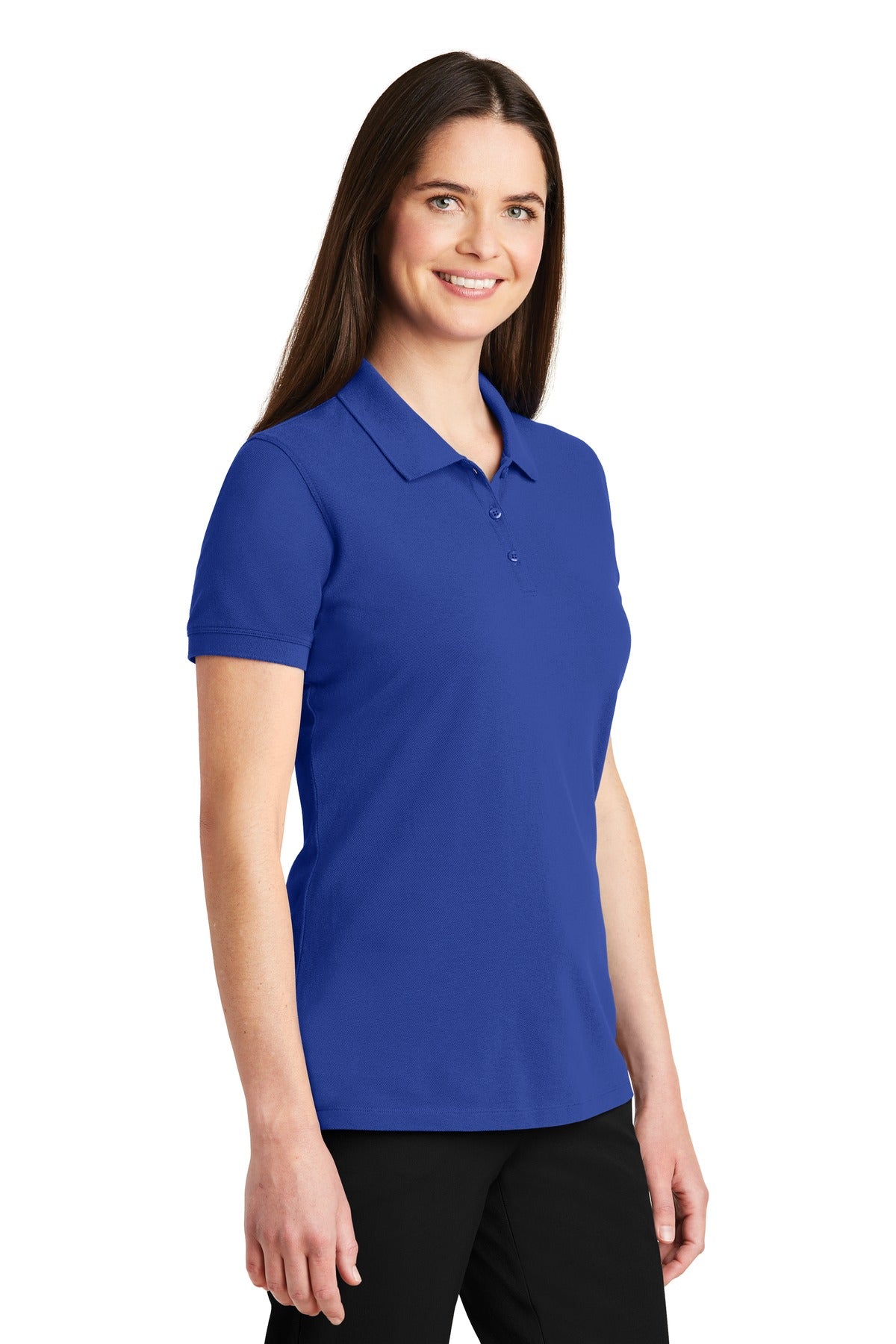 True Royal Port Authority Women's EZCotton Polo. LK8000
