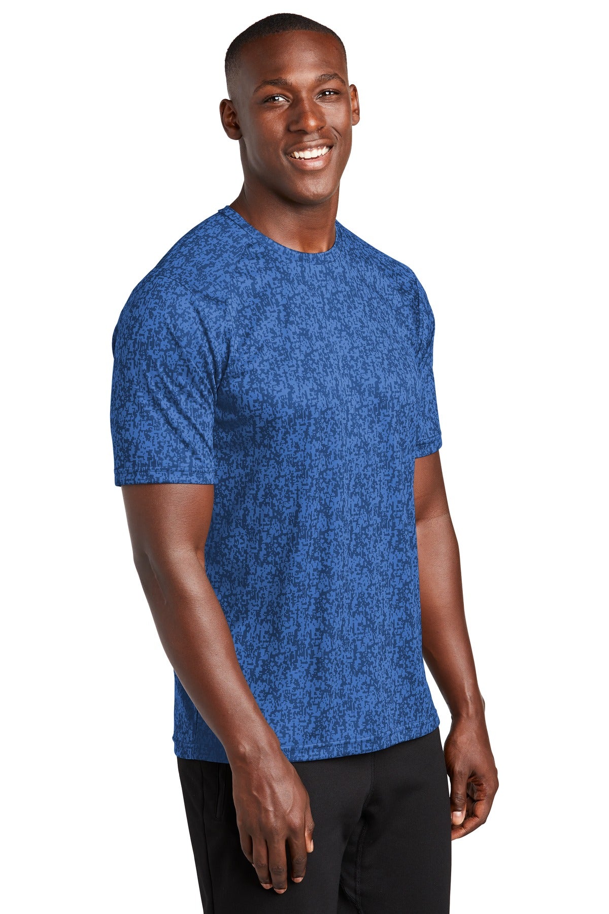 True Royal Sport-Tek Digi Camo Tee. ST460