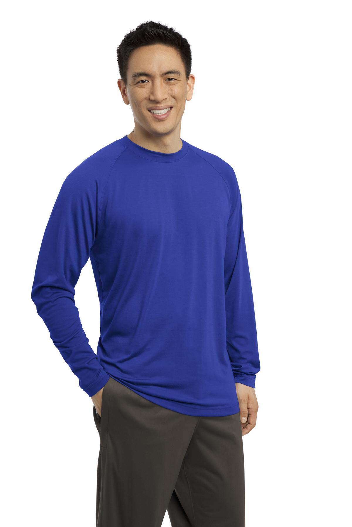 True Royal Sport-Tek Long Sleeve Ultimate Performance Crew. ST700LS