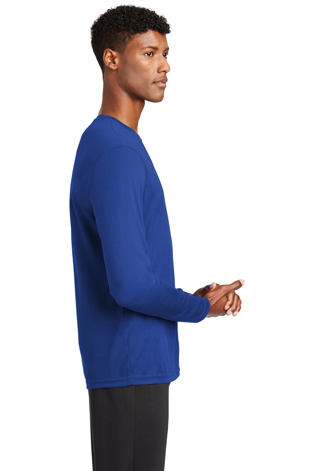 True Royal Sport-Tek PosiCharge RacerMesh Long Sleeve Tee. ST340LS