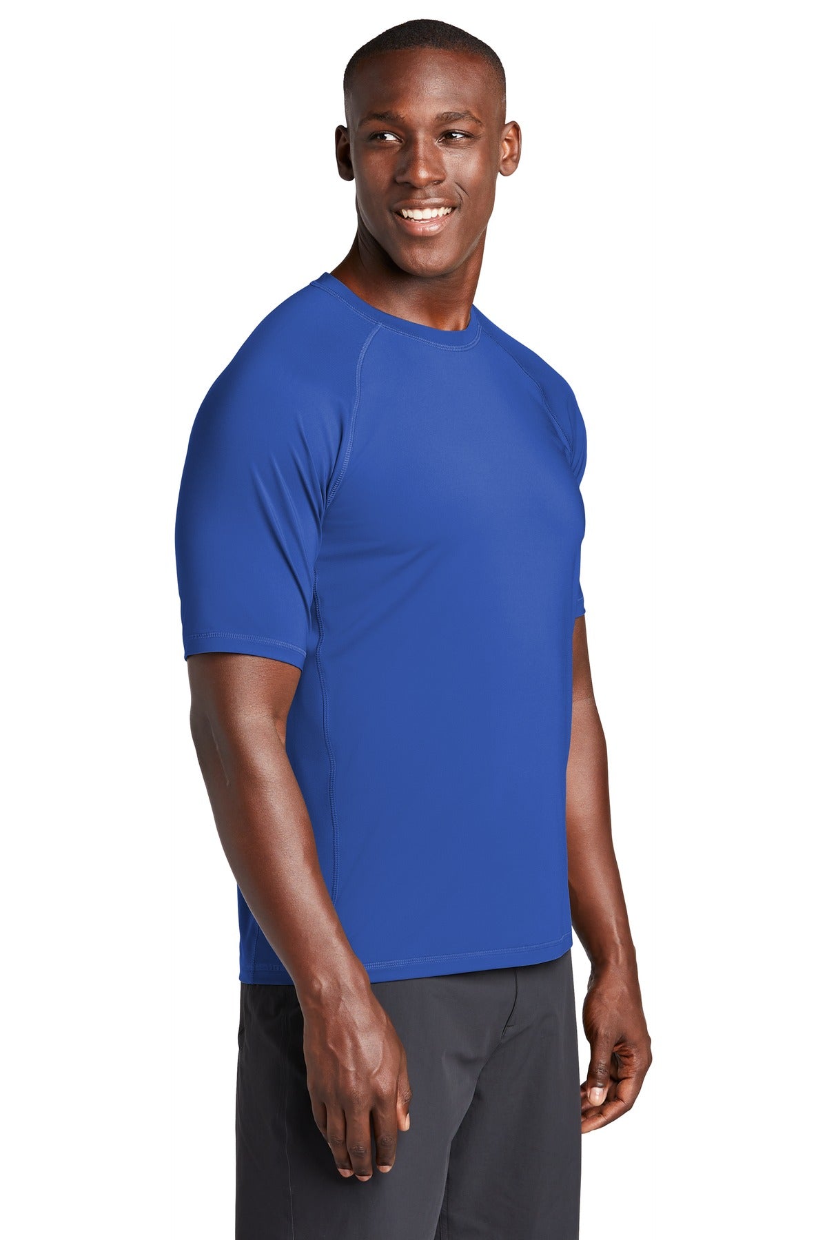 True Royal Sport-Tek Rashguard Tee. ST470