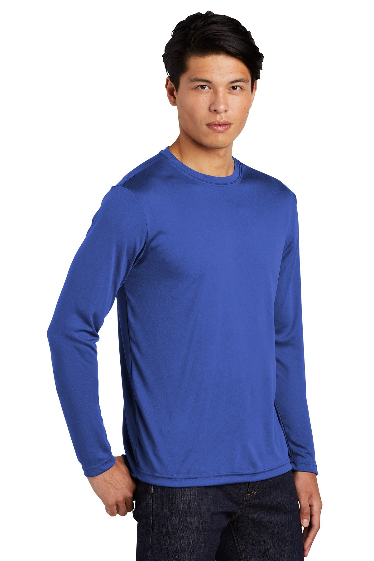 True Royal Sport-Tek Tall Long Sleeve PosiCharge Competitor Tee. TST350LS