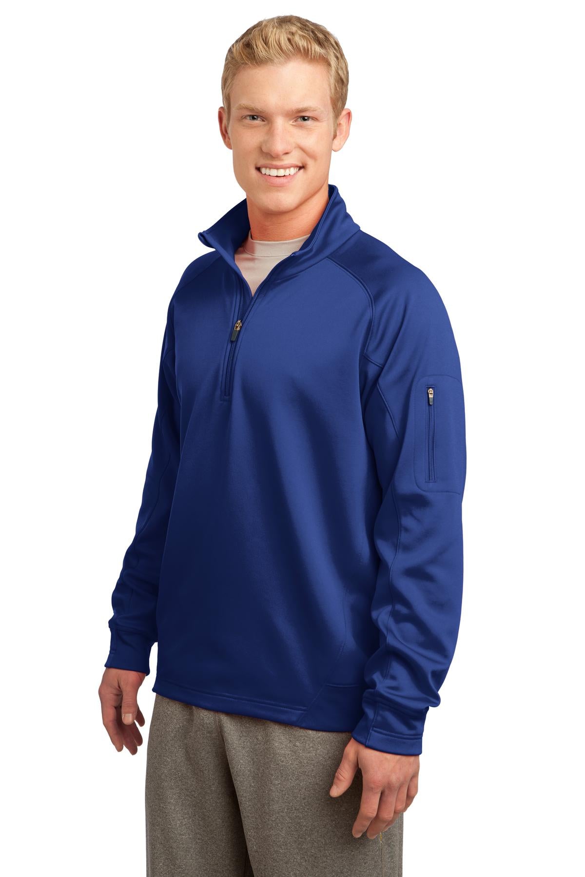 True Royal Sport-Tek Tech Fleece 1/4-Zip Pullover. F247