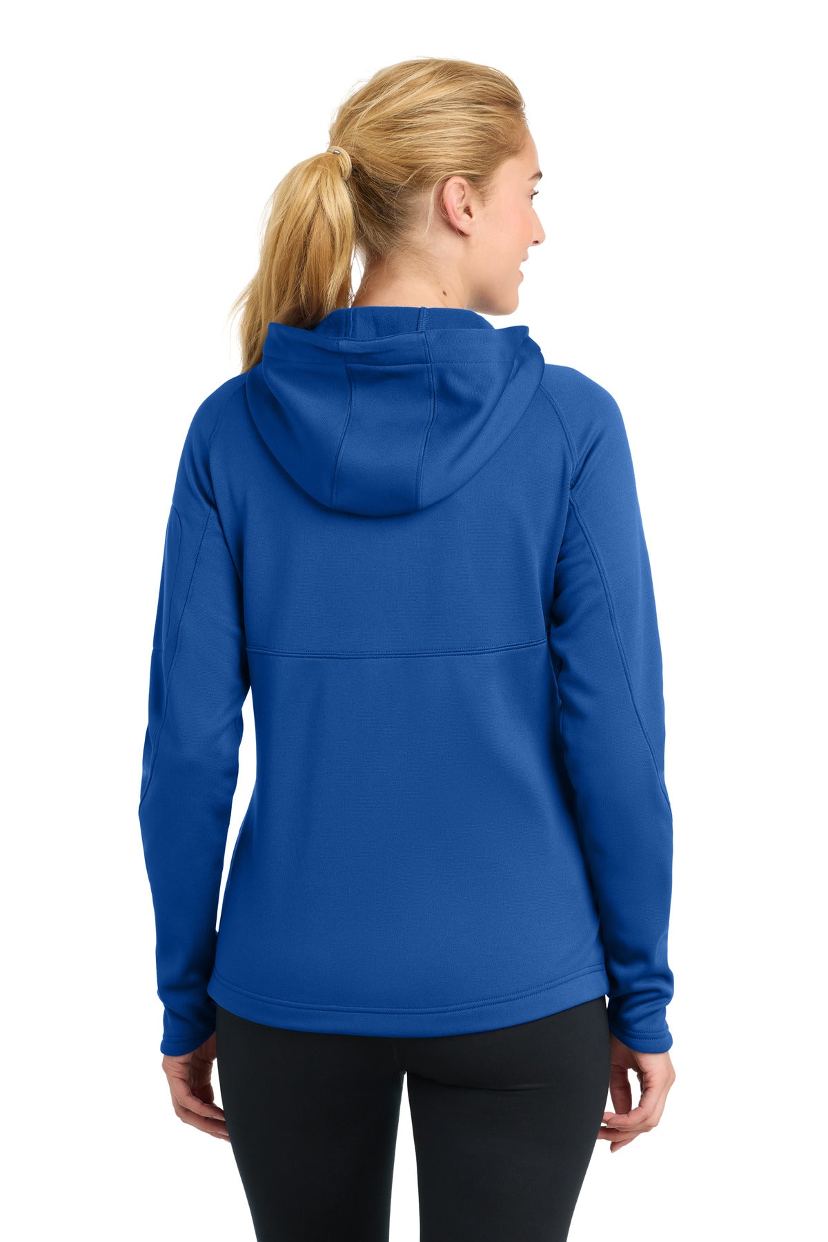 True Royal Sport-Tek Women's Tech Fleece Full-Zip Hooded Jacket. L248