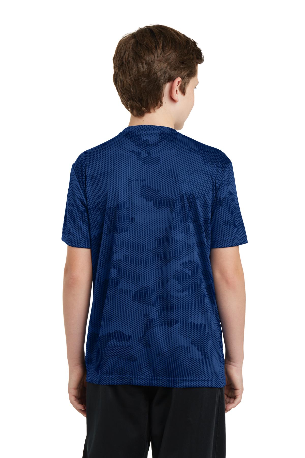 True Royal Sport-Tek Youth CamoHex Tee. YST370