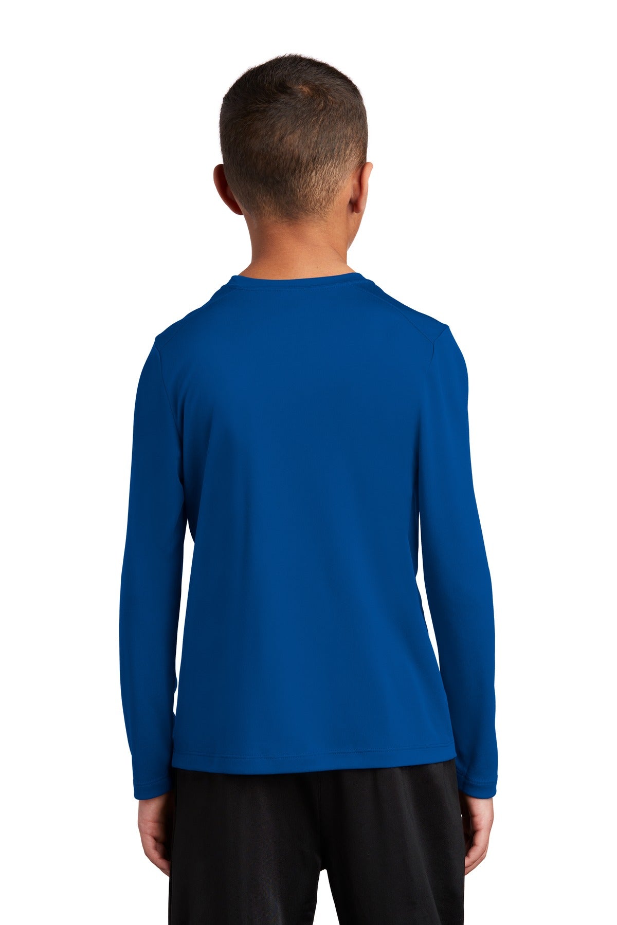 True Royal Sport-Tek Youth Posi-UV Pro Long Sleeve Tee. YST420LS