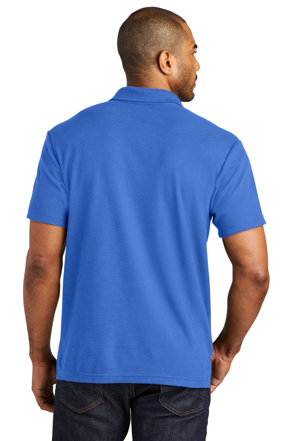 TrueBlue Port Authority C-FREE Cotton Blend Pique Polo K867