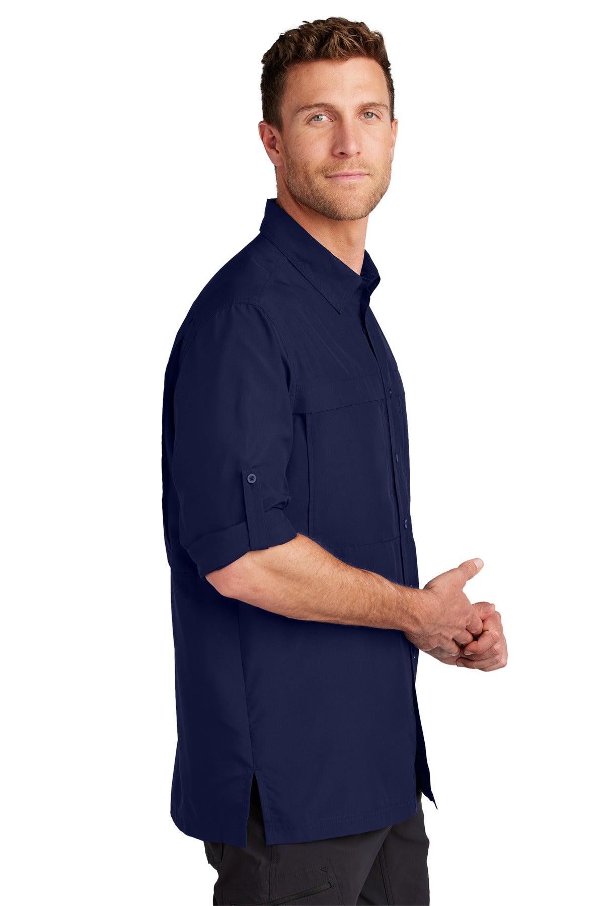 TrueNavy Port Authority Long Sleeve UV Daybreak Shirt W960