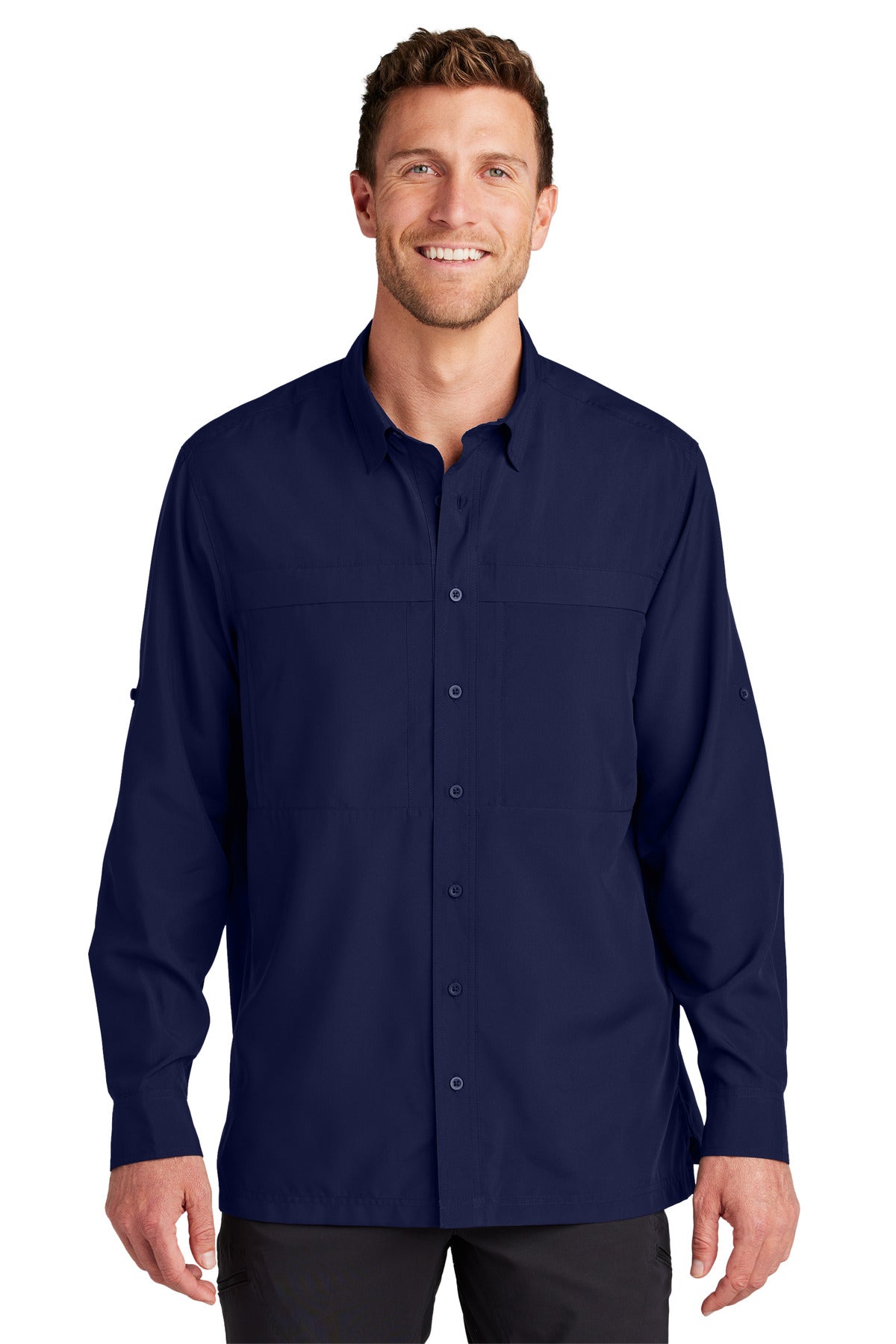 TrueNavy Port Authority Long Sleeve UV Daybreak Shirt W960
