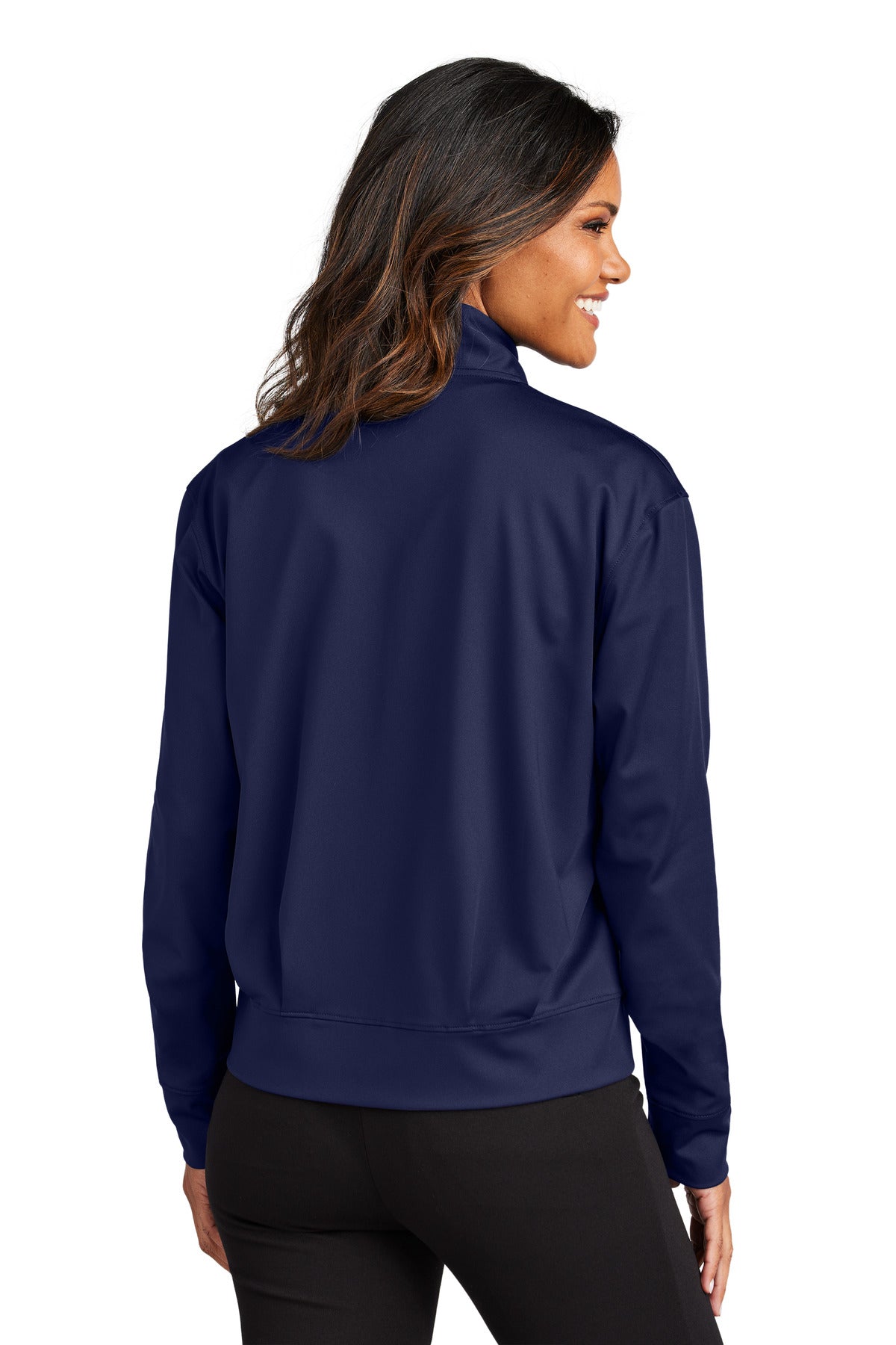 TrueNavy Port Authority Women's C-FREE Double Knit Full-Zip LK881