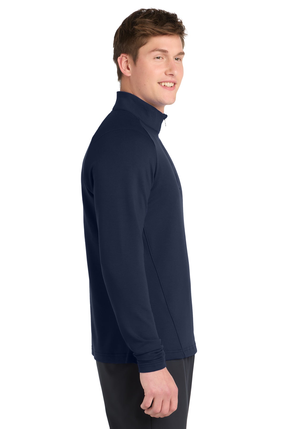 TrueNavy Sport-Tek Sport-Wick Flex Fleece 1/4-Zip. ST561
