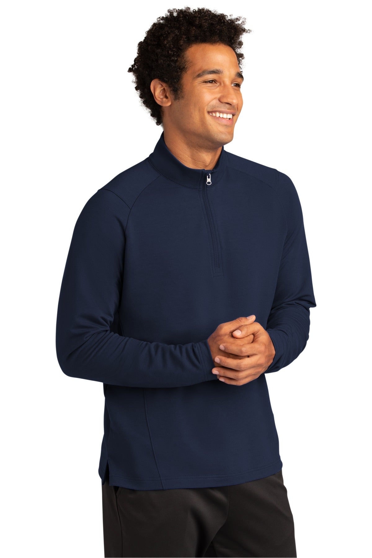 TrueNavy Sport-Tek Sport-Wick Flex Fleece 1/4-Zip. ST561
