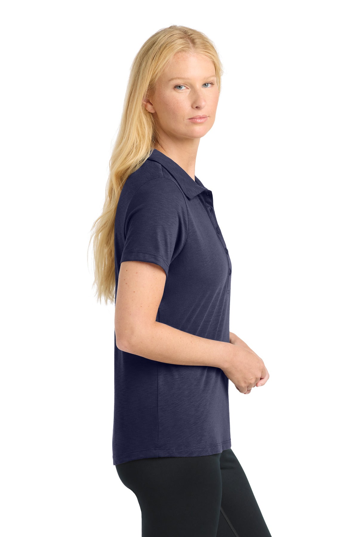 TrueNavy Sport-Tek Women's PosiCharge Strive Polo. LST530
