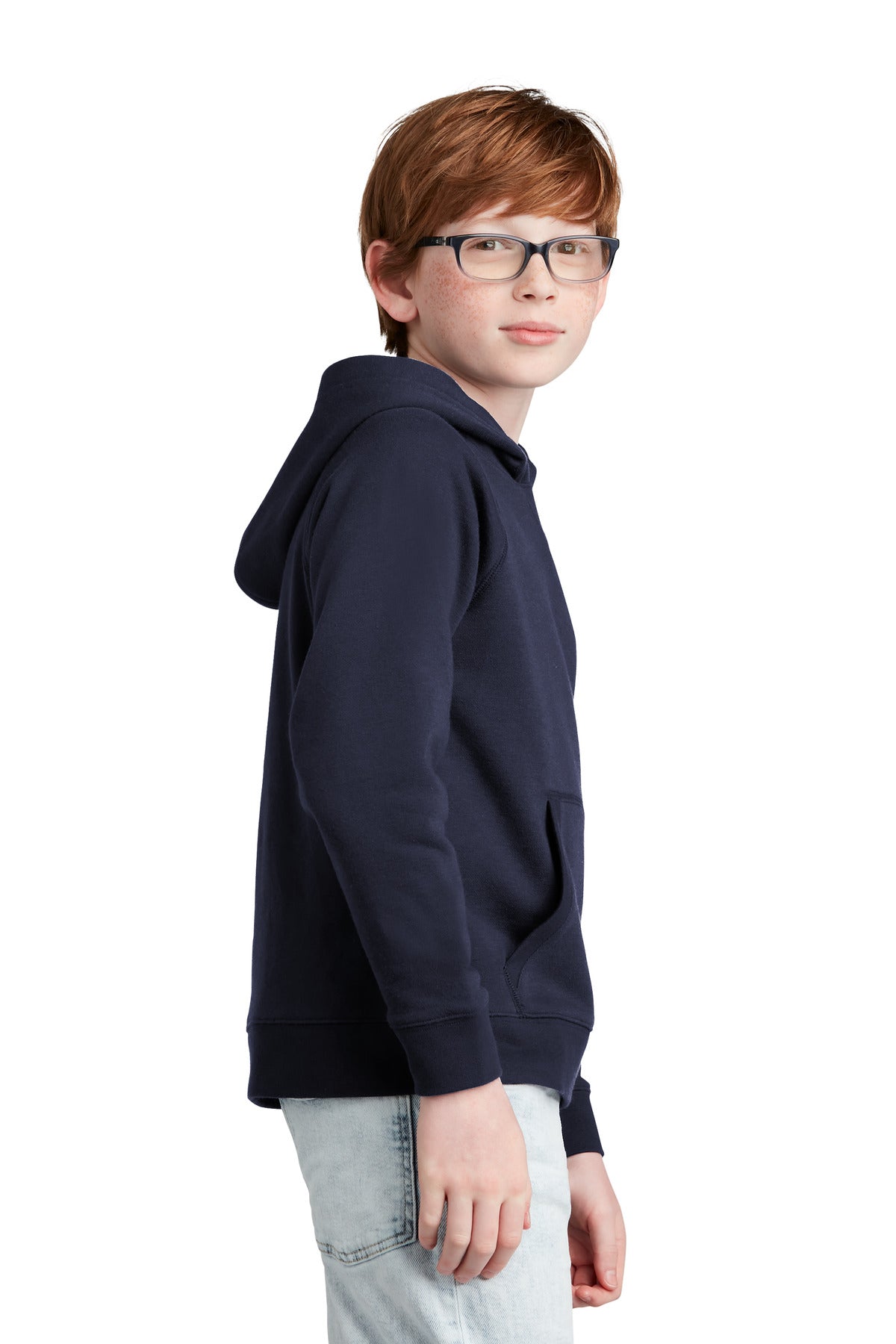 TrueNavy Sport-Tek Youth Drive Fleece Pullover Hoodie YSTF200