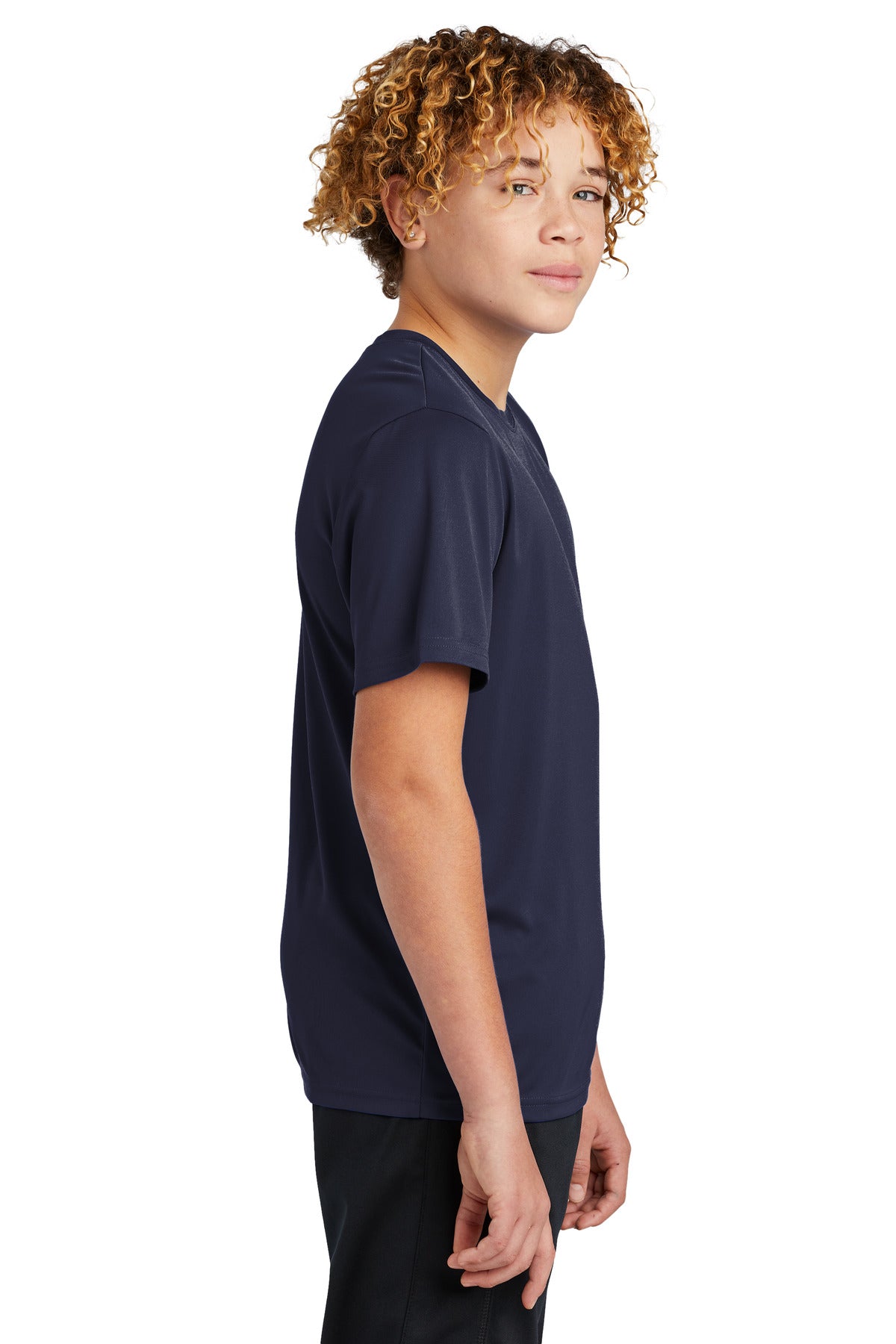 TrueNavy Sport-Tek Youth PosiCharge Re-Compete Tee YST720