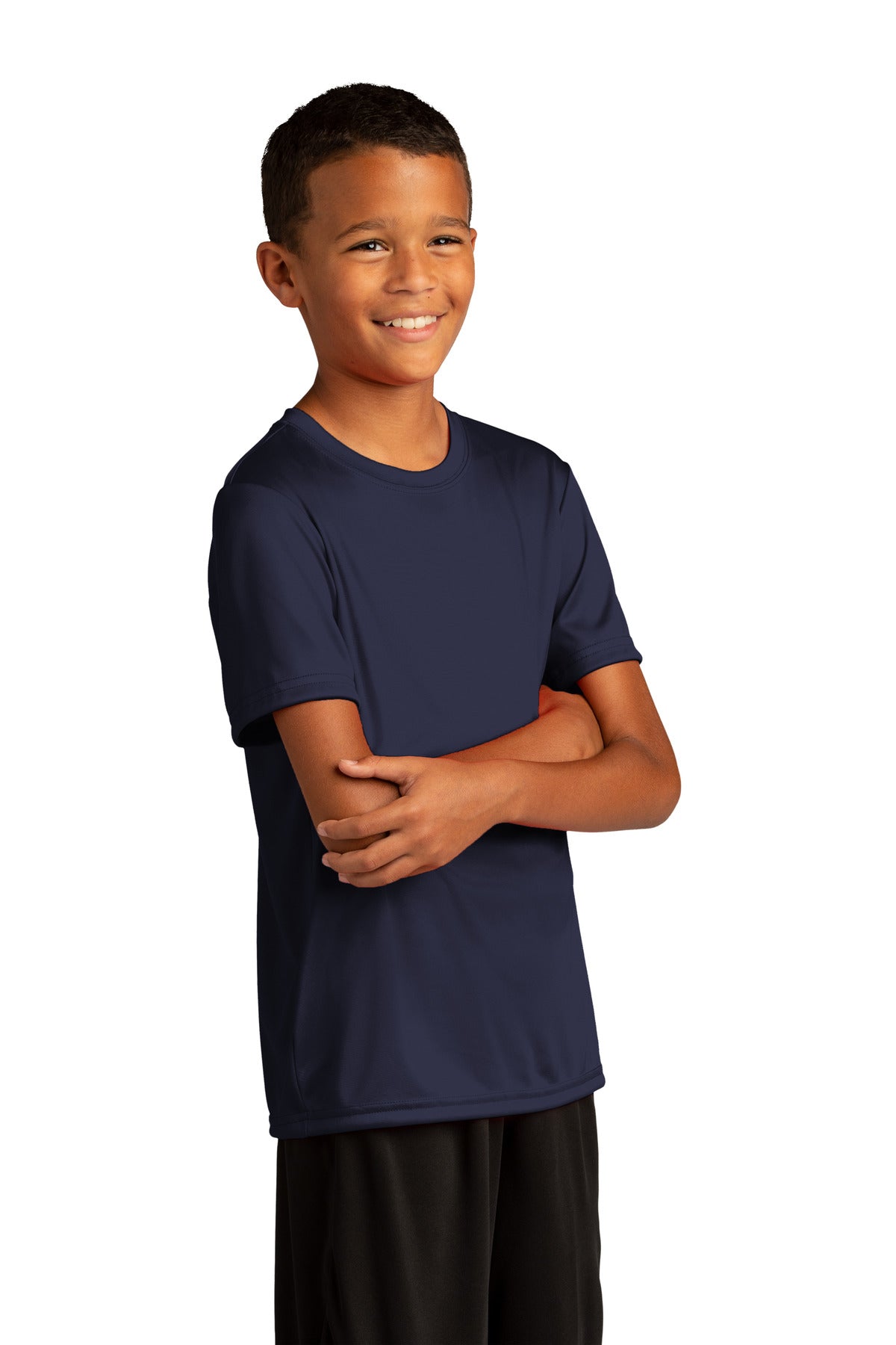 TrueNavy Sport-Tek Youth PosiCharge Re-Compete Tee YST720