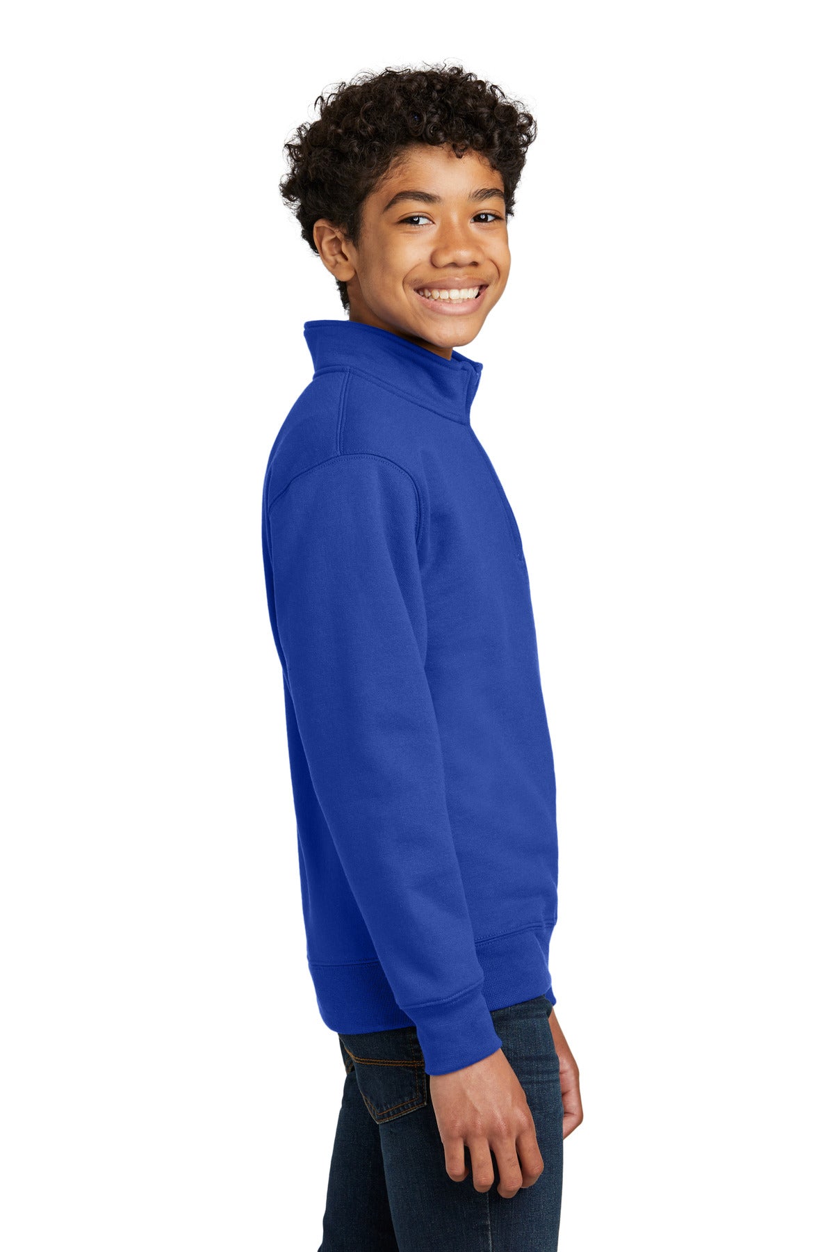 TrueRoyal Port & Company Youth Core Fleece 1/4-Zip Pullover Sweatshirt PC78YQ
