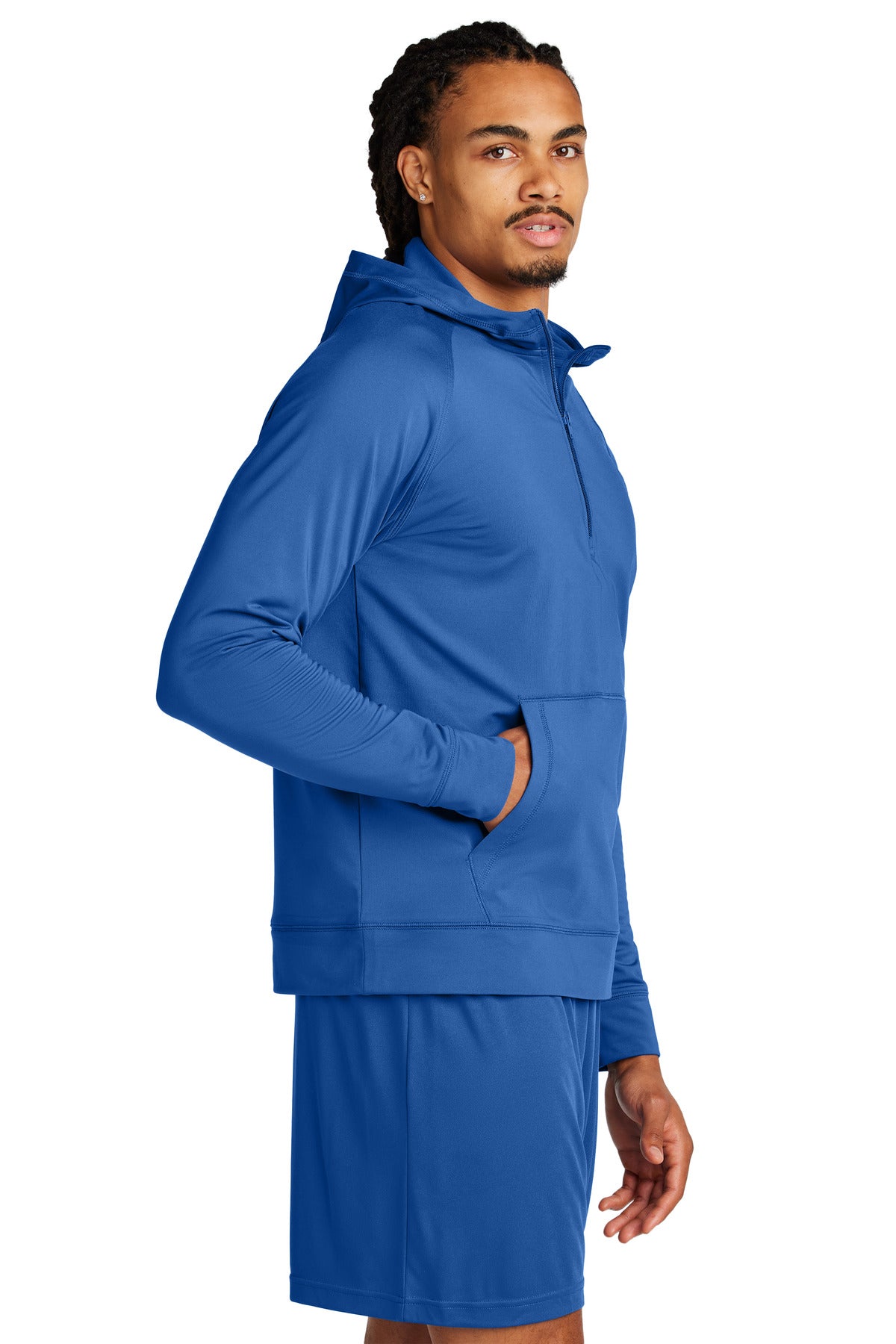 TrueRoyal Sport-Tek Sport-Wick Stretch 1/2-Zip Hoodie ST856