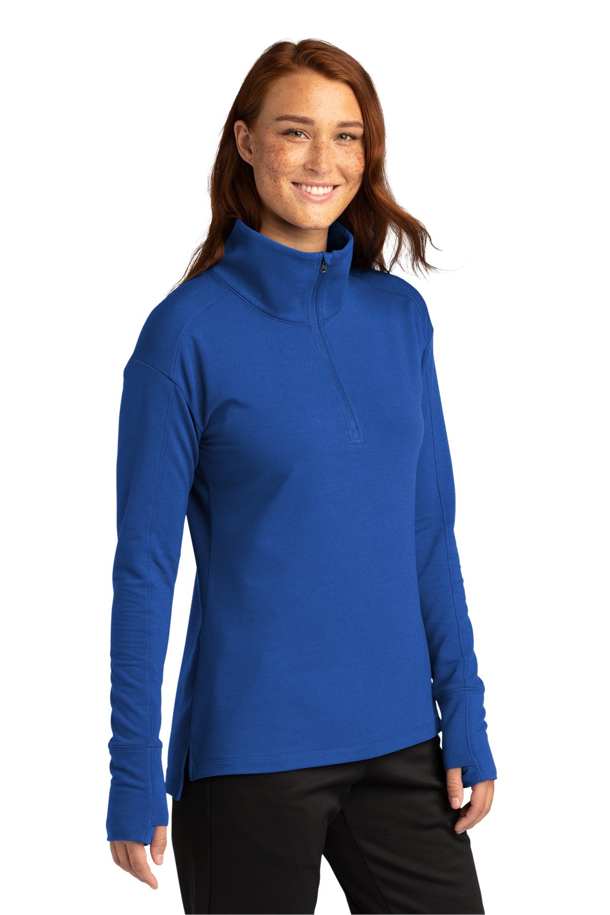 TrueRoyal Sport-Tek Women's Sport-Wick Flex Fleece 1/4-Zip. LST561