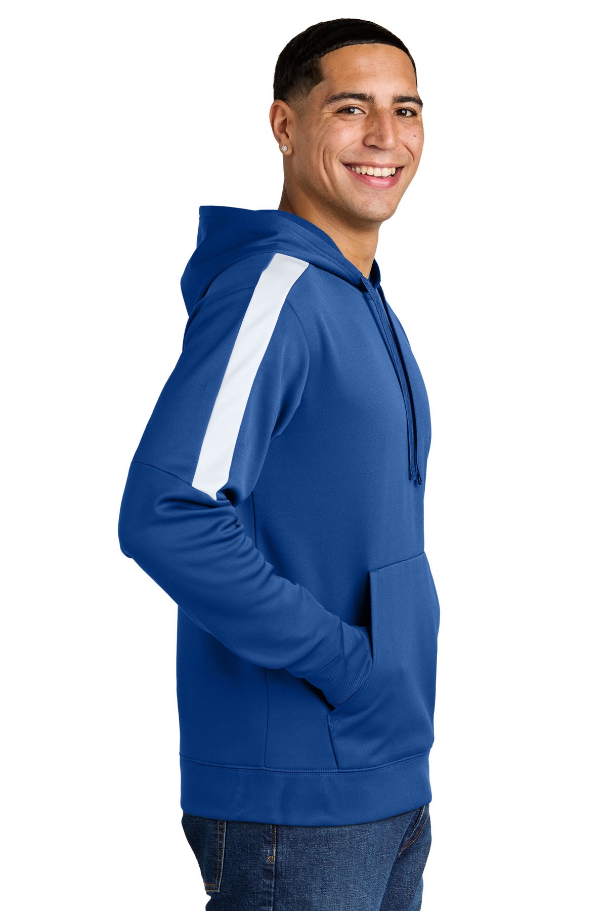 TRy/White Sport-Tek Sport-Wick Fleece United Pullover Hoodie ST255