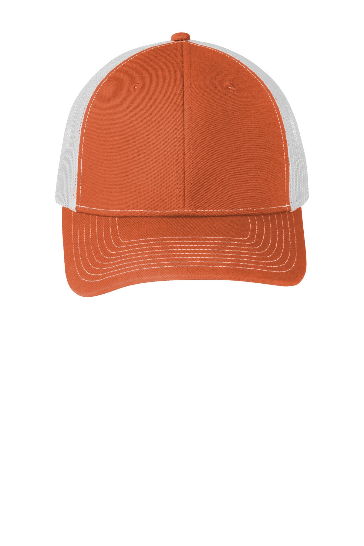 TxOrg/Wht Port Authority Snapback Trucker Cap. C112