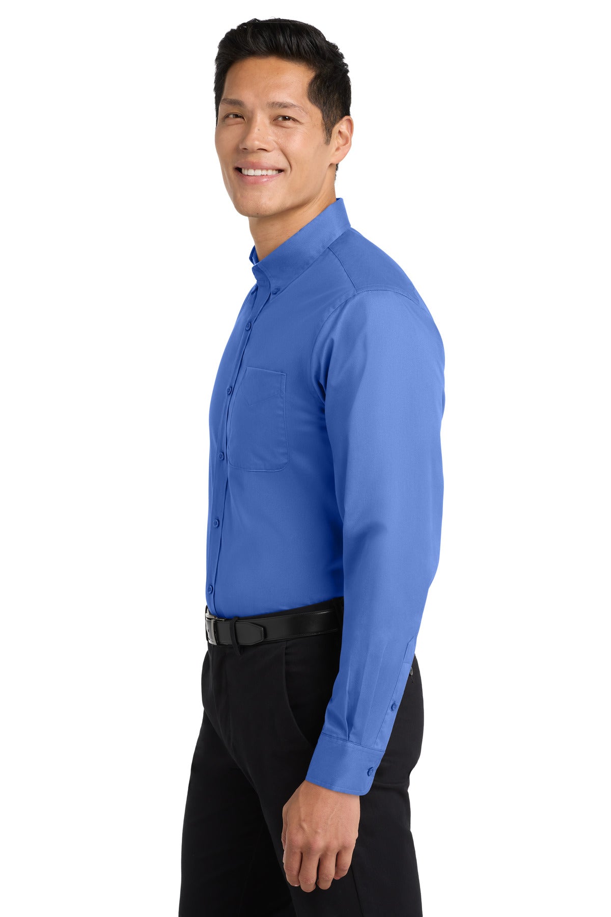 Ultramarne Blu Port Authority Extended Size Long Sleeve Easy Care Shirt S608ES