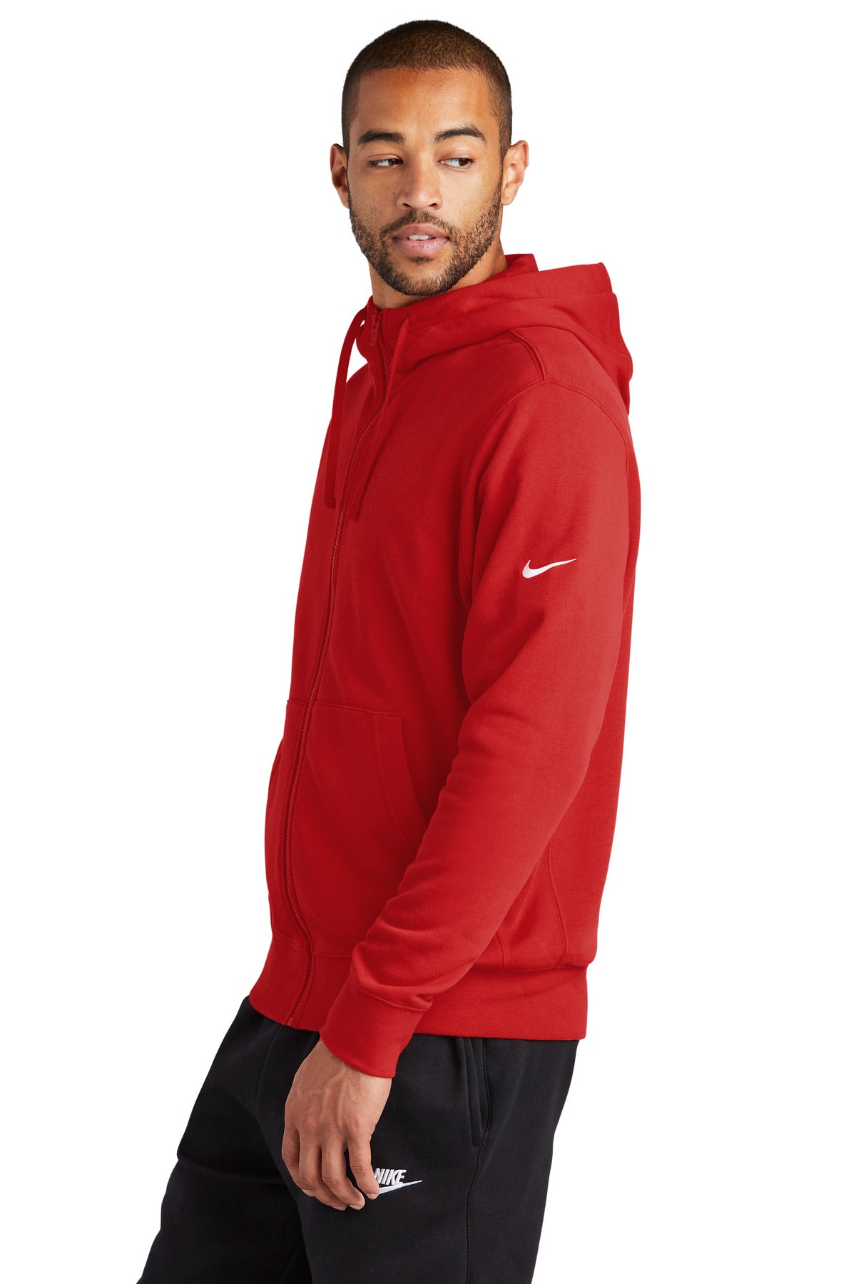 UniRed Nike Club Fleece Sleeve Swoosh Full-Zip Hoodie NKDR1513