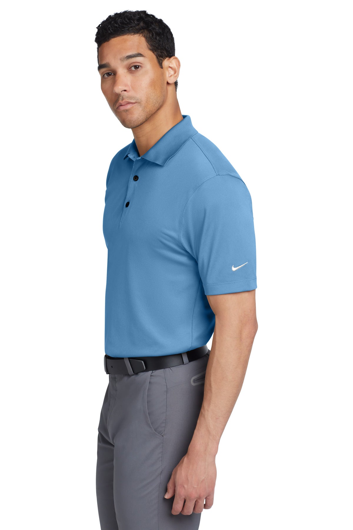 University Blu Nike Tech Basic Dri-FIT Polo. 203690