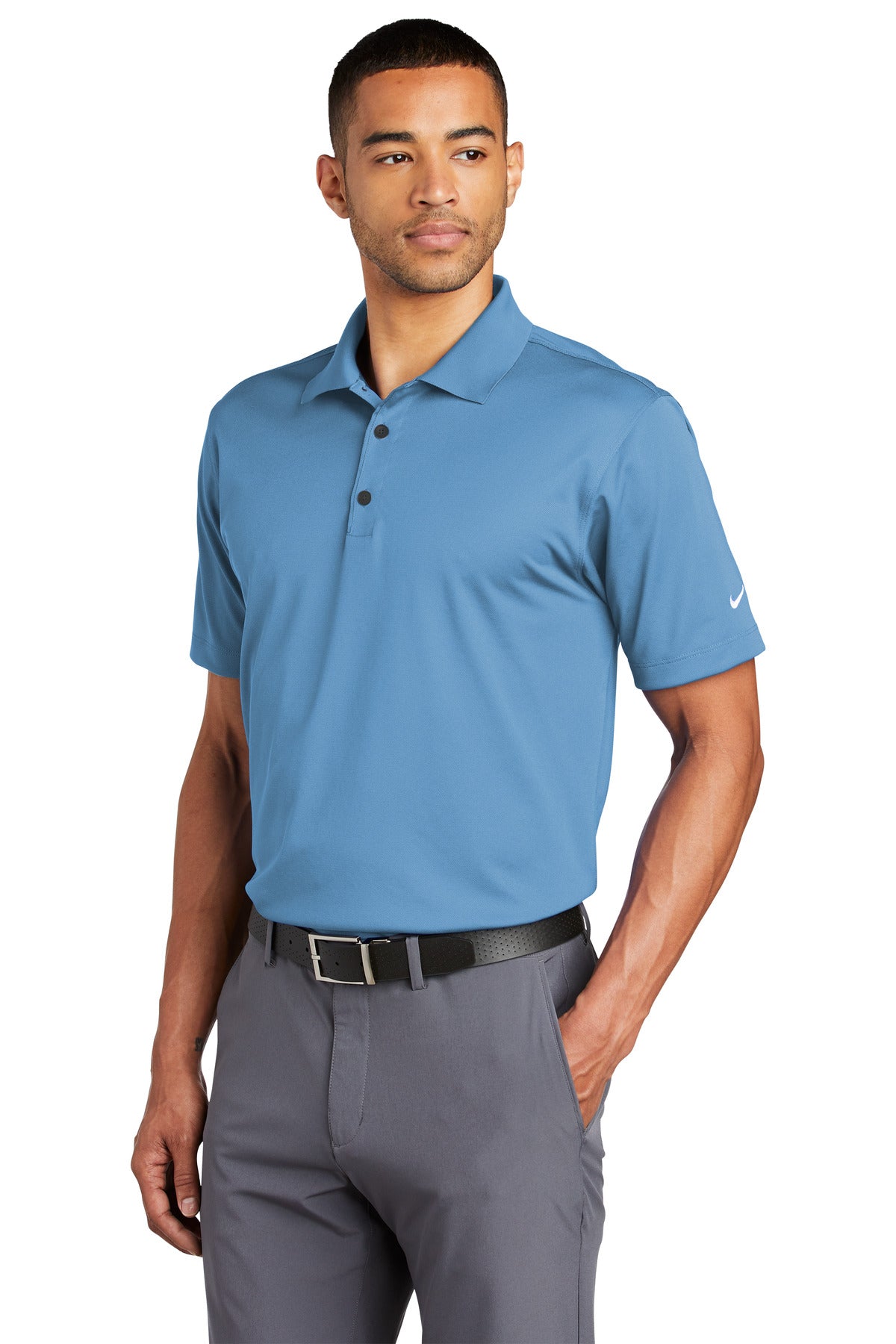 University Blu Nike Tech Basic Dri-FIT Polo. 203690