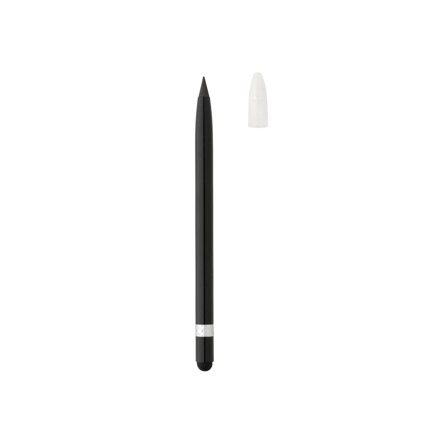 Black Aluminum Inkless Pen with Eraser