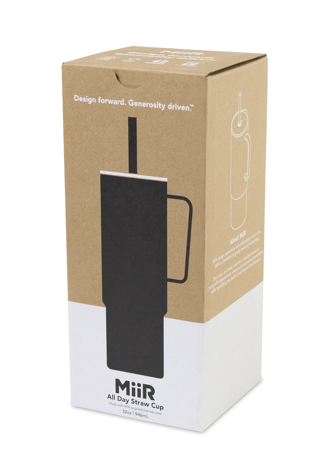 Black Powder MiiR® All Day Straw Cup - 32 Oz.