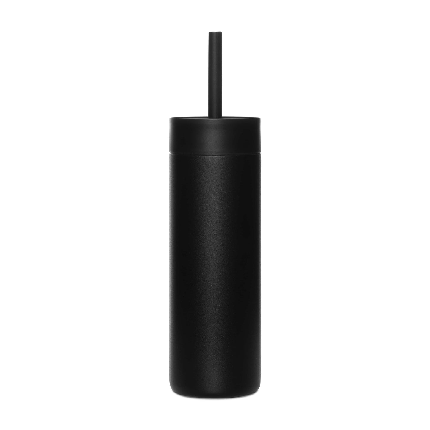 Black Powder MiiR® Sipper Straw Bottle - 16 Oz.