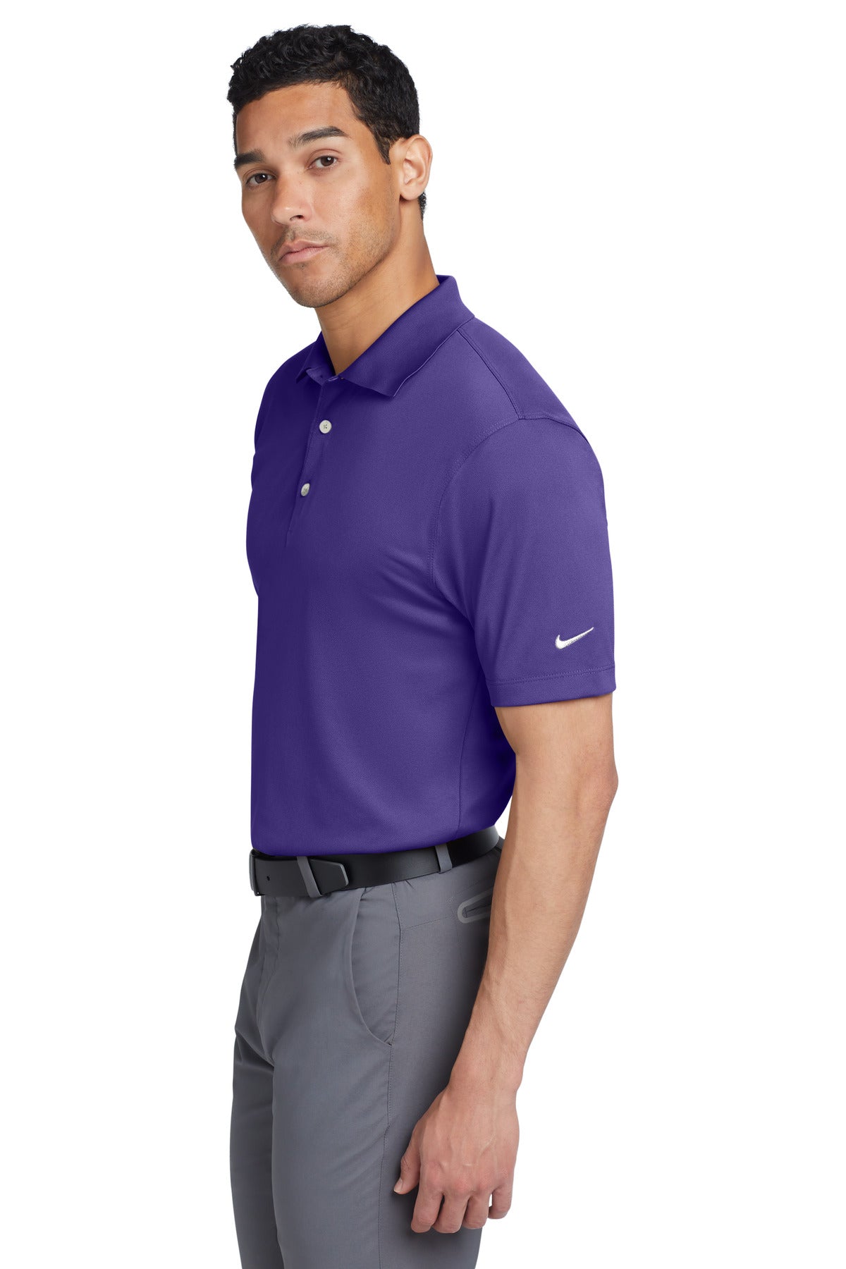 Varsity Purple Nike Tech Basic Dri-FIT Polo. 203690