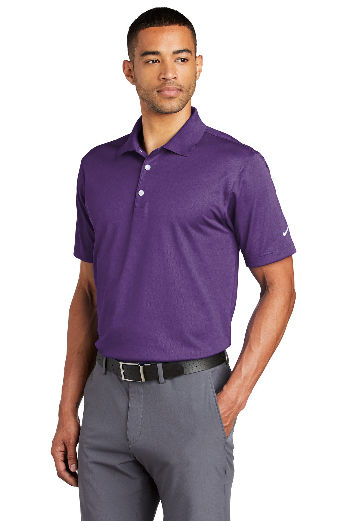 Varsity Purple Nike Tech Basic Dri-FIT Polo. 203690