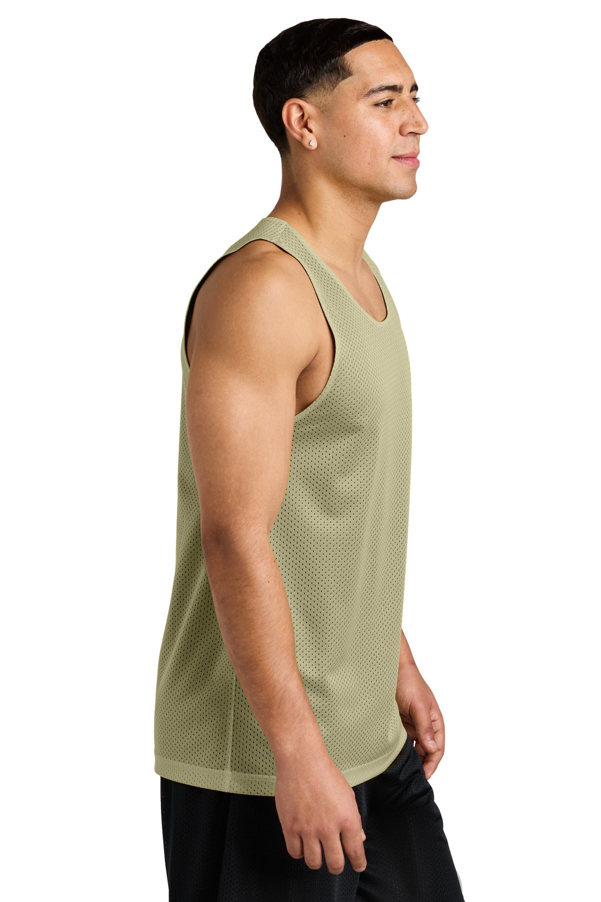 VgsGld/Blk Sport-Tek PosiCharge Reversible Mesh Tank ST5000
