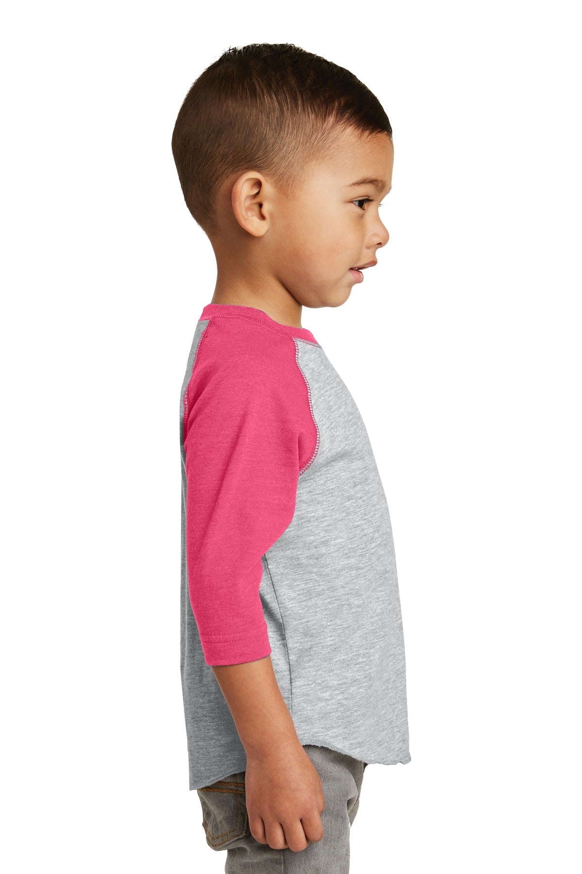 VH/Vnt Hot Pnk DISCONTINUED Rabbit Skins Toddler Baseball Fine Jersey Tee. RS3330