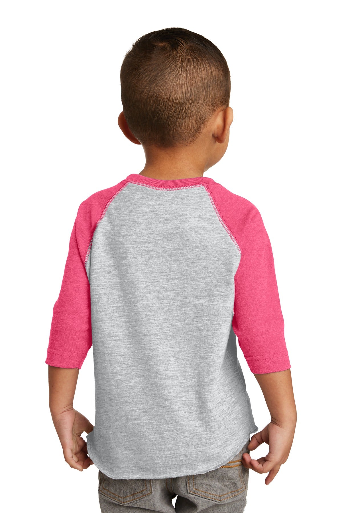 VH/Vnt Hot Pnk DISCONTINUED Rabbit Skins Toddler Baseball Fine Jersey Tee. RS3330