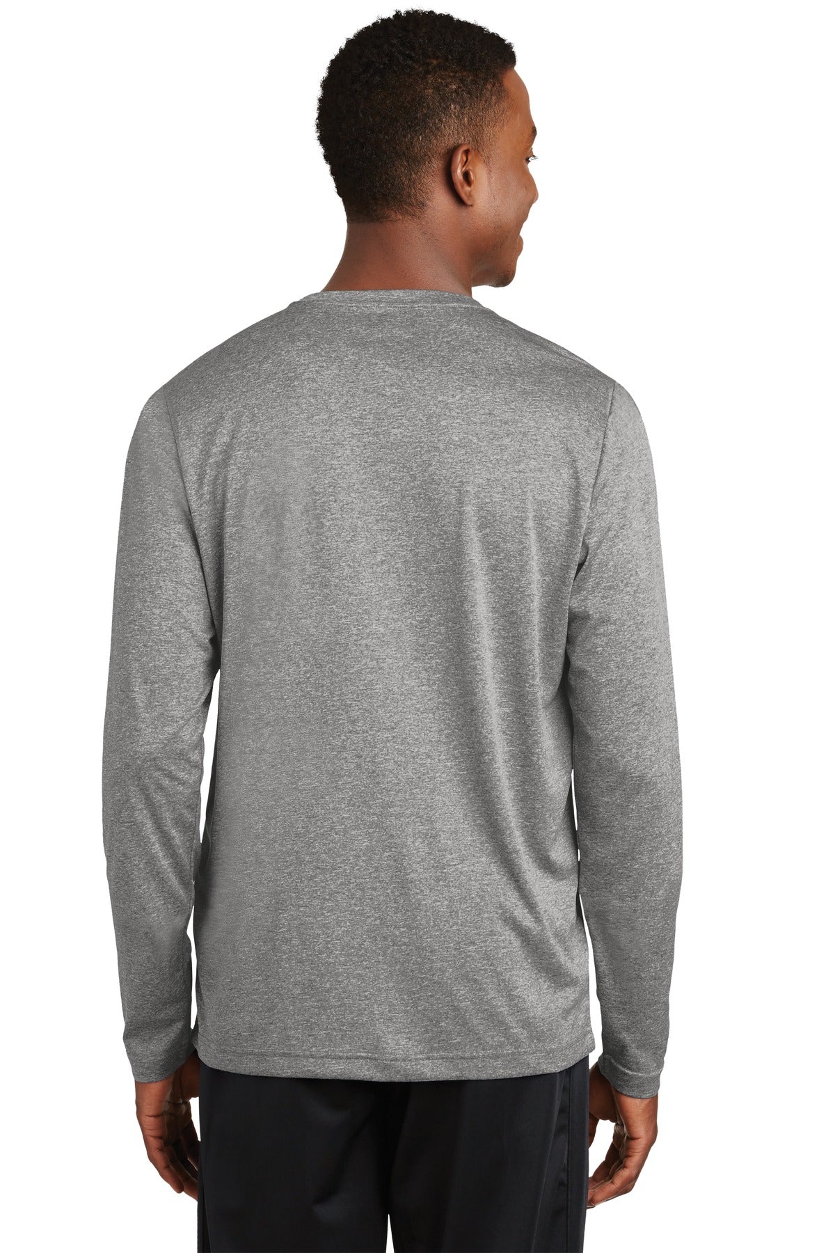 Vintage Hthr Sport-Tek Long Sleeve Heather Contender Tee. ST360LS