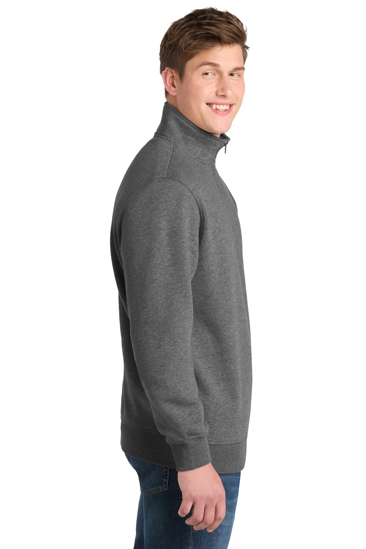 Vintage Hthr Sport-Tek Tall 1/4-Zip Sweatshirt. TST253