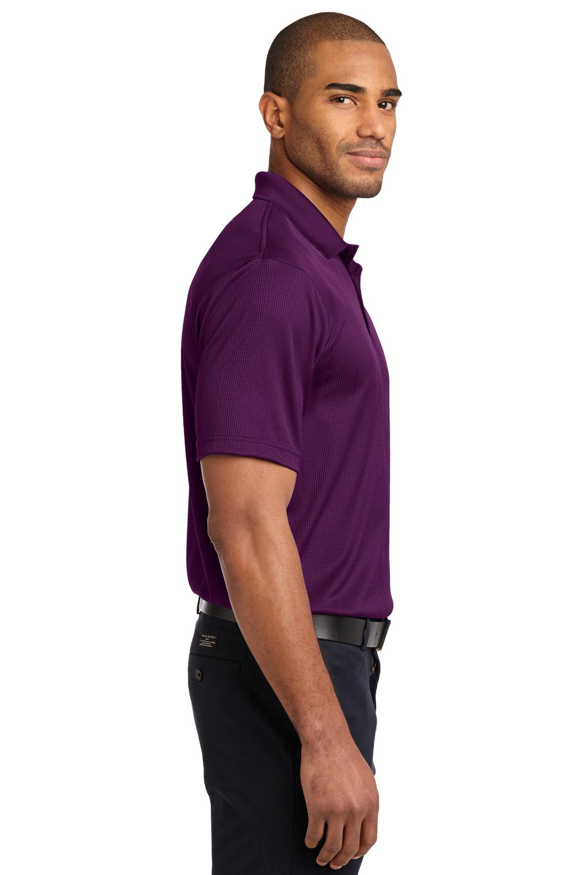 Violet Purple Port Authority Performance Fine Jacquard Polo. K528