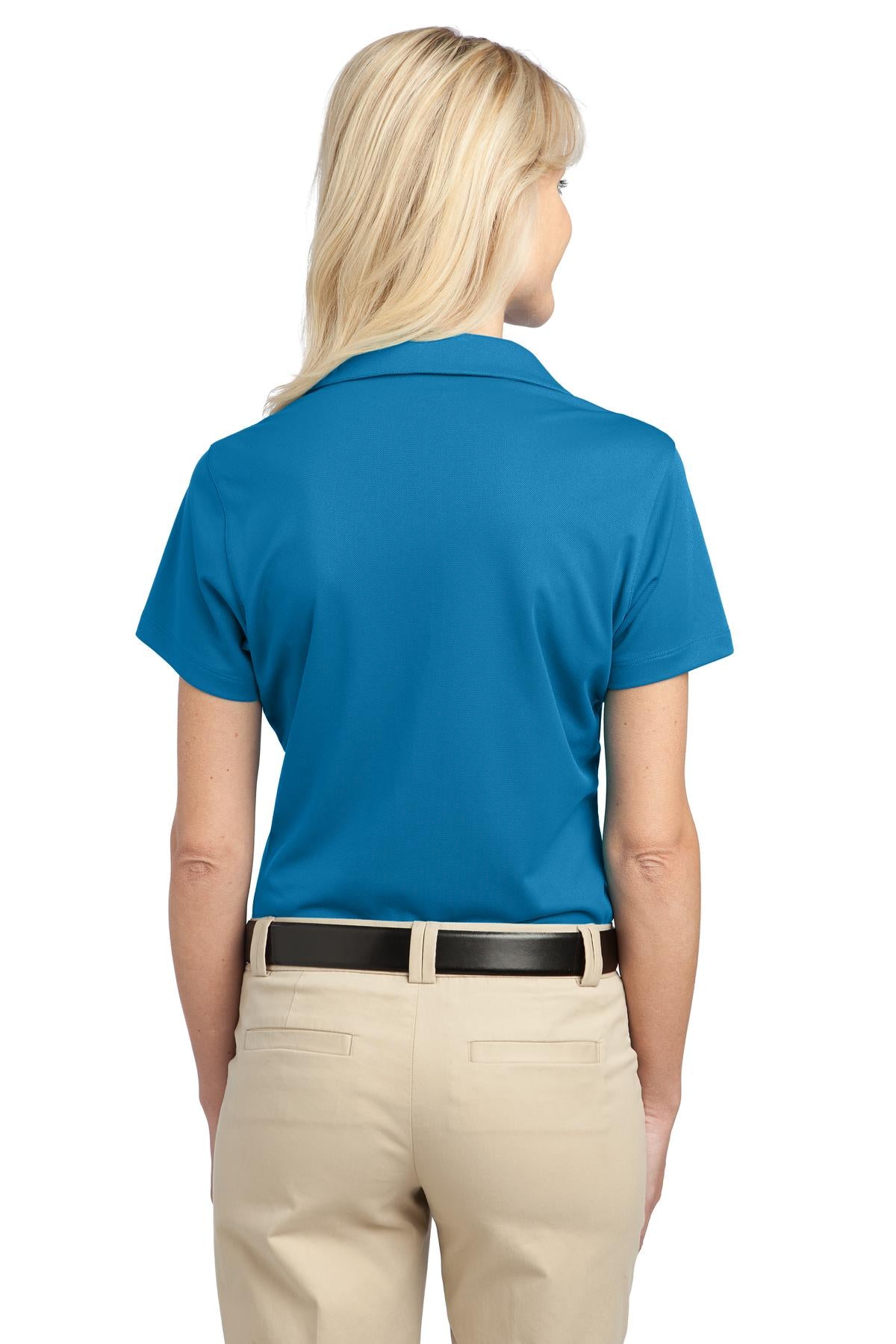 Vivid Blue Port Authority Women's Tech Pique Polo. L527