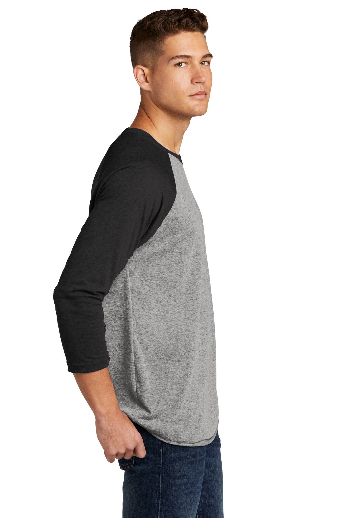 VtgB/PrmHt Next Level Apparel Adult Tri-Blend 3/4-Sleeve Raglan Tee. NL6051