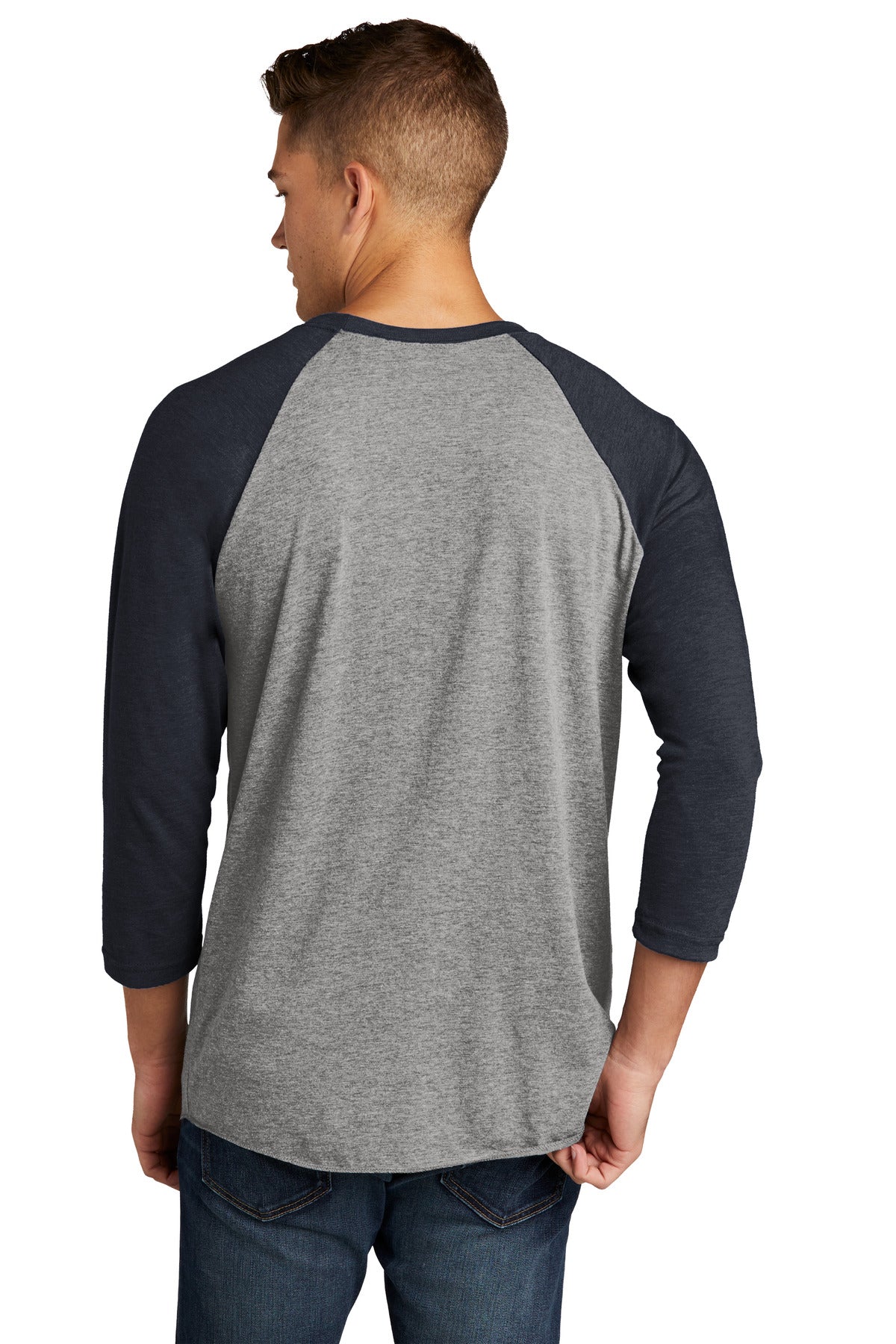 VtgNv/PrmH Next Level Apparel Adult Tri-Blend 3/4-Sleeve Raglan Tee. NL6051