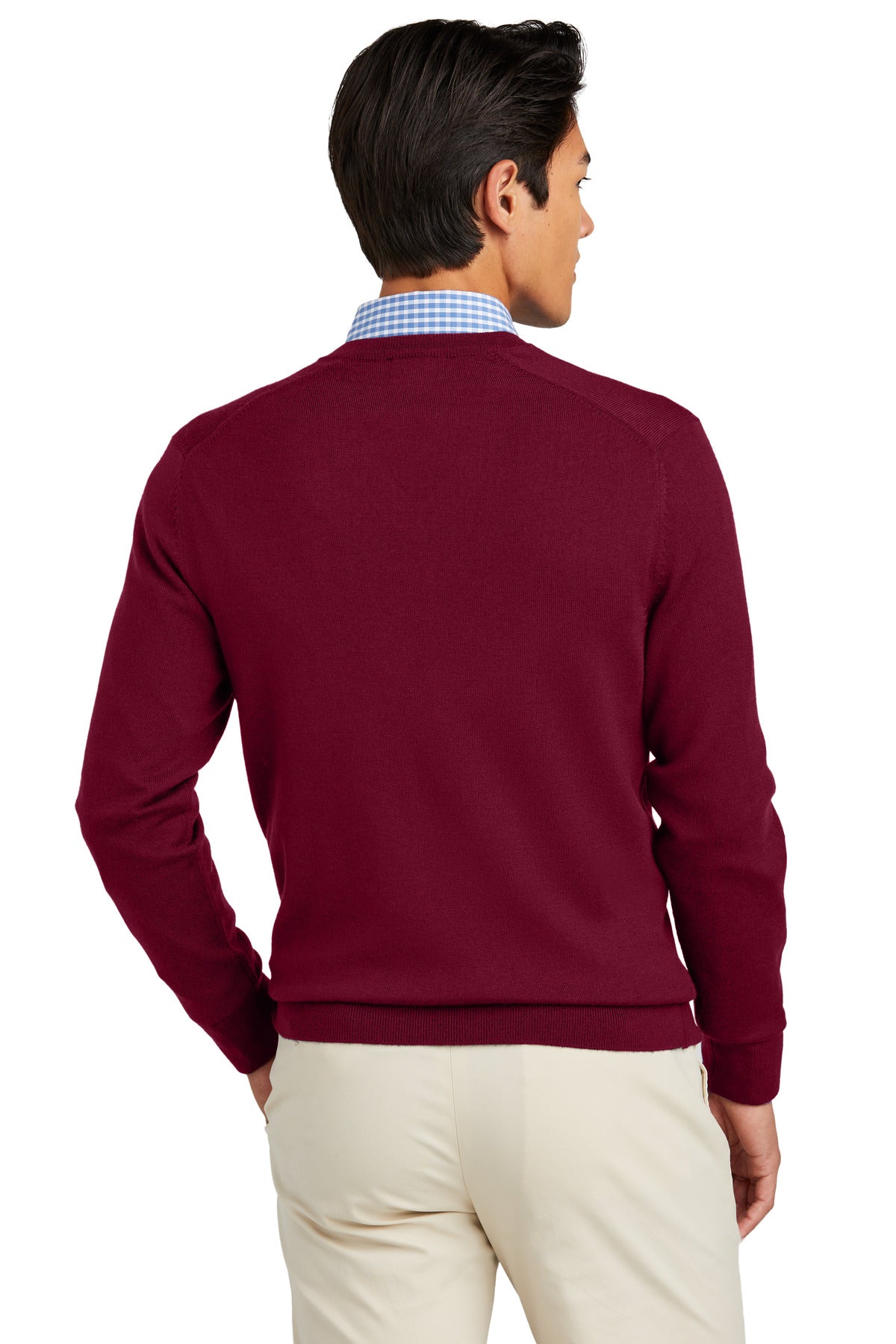 VtgPort Brooks Brothers Washable Merino V-Neck Sweater BB18410