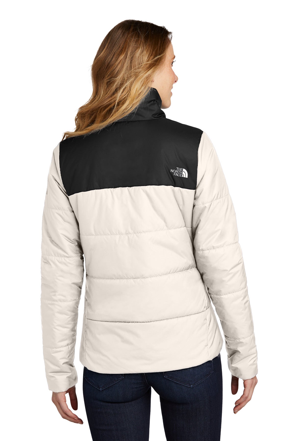 VtgWhite The North Face Women's Chest Logo Everyday Insulated Jacket NF0A7V6K