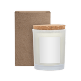 ZEN Niva Frosted Candle with Cork Lid