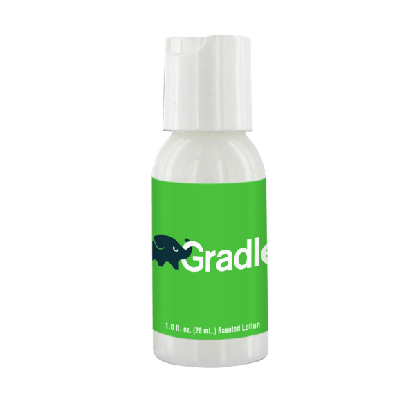 1 oz Lotion in Clear Round Bottle